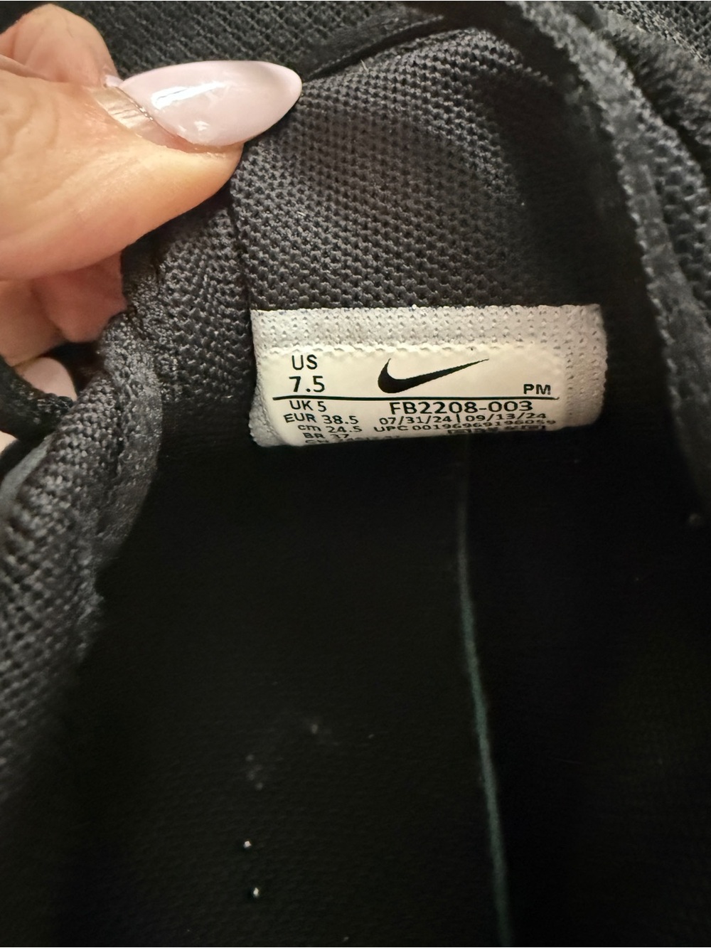 Nike Women's Black and White Training Sneakers - Picture 2 of 4